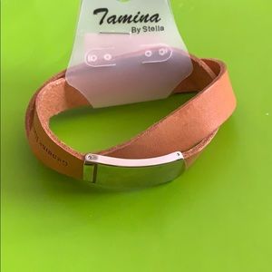 Genuine Italian Leather Wrap Bracelet!